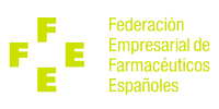 Logotipo de FEFE, Federación Empresarial de Farmacéuticos Españoles